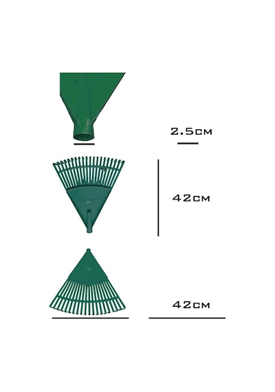 Plastik Yeşil Bahçe Tırmığı