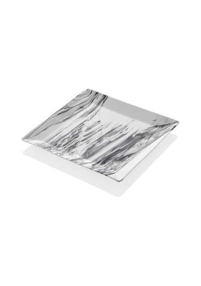 Setabianca Mermer Görünümlü 4lü Servis Tabağı 24 Cm Çok Renkli