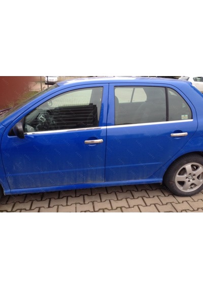 Ebal Otomotiv Skoda Fabia MK1 Krom Cam Çıtası 4 prç. 1999-2008 P. Çelik (HB)