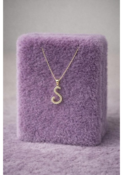 Çelik S Hafli Gold Zirkon Kolye