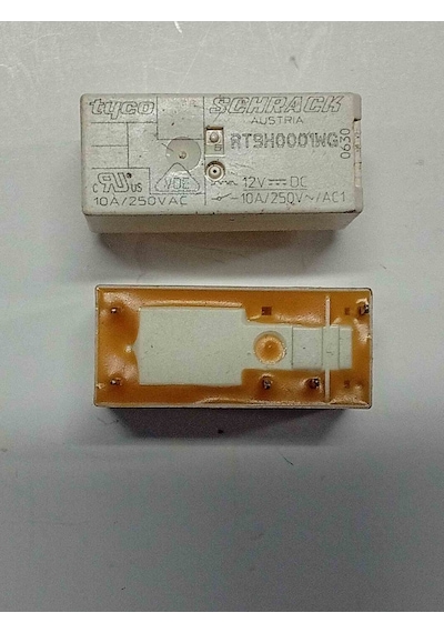 Rt9h0001wg 12v 10a 1no 5pın Schrack Güç Röle 3 Adet