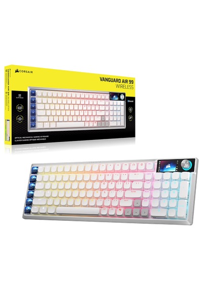 Corsair Vanguard Aır 99 Wıreless Beyaz Opx Low Profile Switch 8k Hz Rgb Kablosuz İngilizce Mekanik Gaming Klavye Ch-91h901b-uk