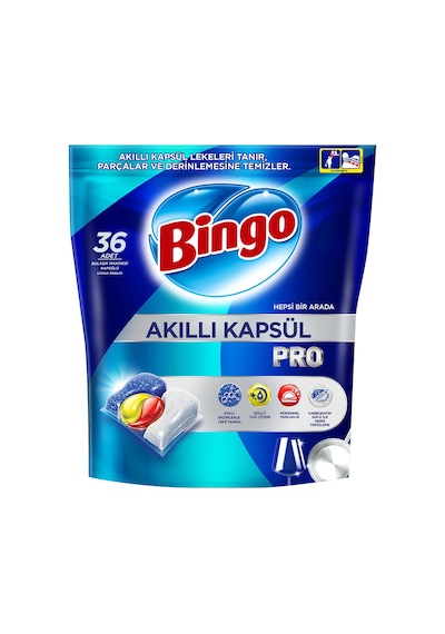 Bingo Akıllı Bulaşık Kapsülü Pro 36'lı 493 G - 2 Adet Tarı