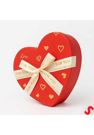 Kalp Kutu Fiyonklu Love Model 18,5x17x7,5cm - Orta Boy