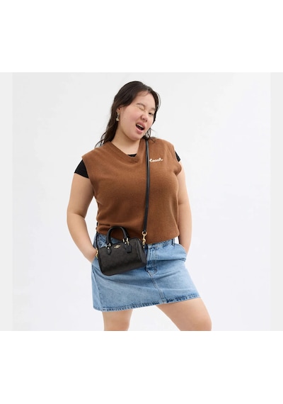 Coach Mini Rowan Crossbody Kadın Çanta Acı Kahverengi