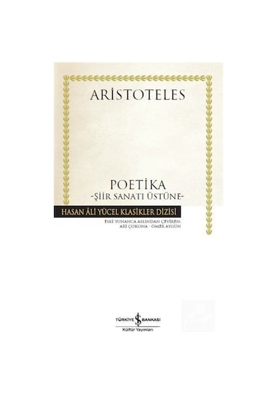 Poetika - Şiir Sanatı Üstüne (Karton Kapak) / Aristoteles (Ari... 9786053326649