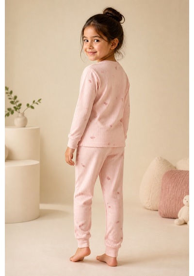 Eray Alp Kids Erkek Çocuk Pembe Karpuz Desenli Pijama Takımı Rahat Uyku Takımı