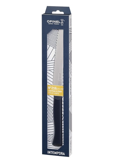 Opinel Intempora No216 Paslanmaz Çelik Ekmek Bıçağı, Unisex, Lacivert, Standart Genel