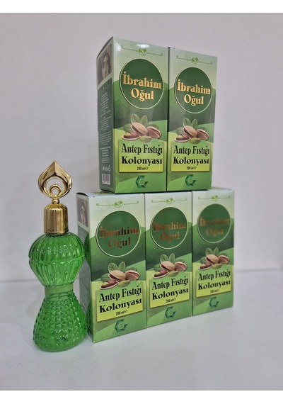 Özel Seri Fıstık Kolonyası - 200 Ml Kalıcı Ve Ferahlatıcı Esanslı Dökme Plastik Şişe Kolonya 5 Adet