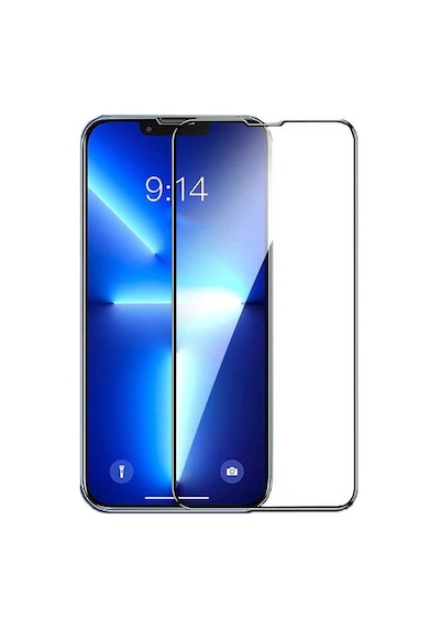 Apple İphone 15 Uyumlu Tam Kapatan Şeffaf Nano Esnek Kırılmaz Cam Ekran Koruyucu Resimde Görünen