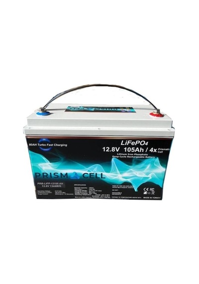 12.8 Volt 105 Amper Lifepo4 Akü