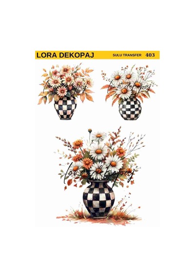 Lora Dekopaj Sulu Transfer Kağıdı - 403 25x35 Cm