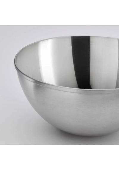 Ikea Blanda Blank Çelik Servis Kasesi, Paslanmaz Çelik, 12 Cm Gümüş