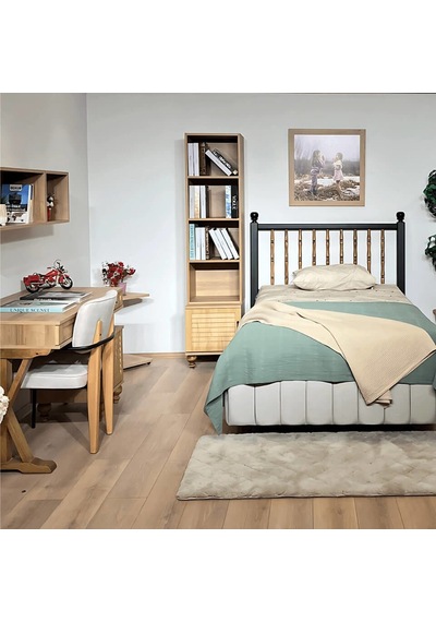 Pera Wood Çalışma Masası Riviera Renk Mdf Gürgen Ağacı Ayaklı Diğer