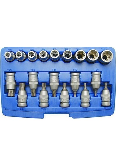 Bgs Lokma Set Torx 1/2 19 Parça (T20-T70 / E10-24)