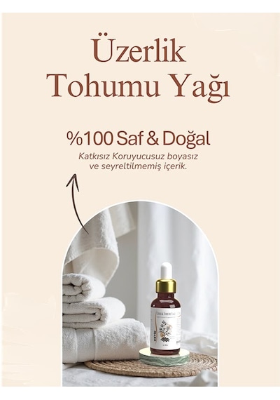 Oktir Soğuk Sıkım Üzerlik Tohumu Yağı Leke Karşıtı Arındırıcı Negatif Enerji Temizleyici 30 Ml