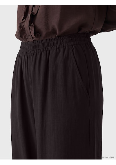 Lcw Comfort Kahverengi Beli Lastikli Kadın Jogger Pantolon
