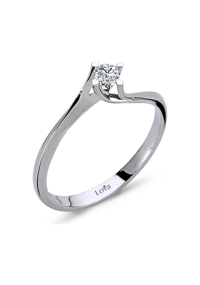 Lova D Renk 0,14 Karat Pırlanta Tektaş Yüzük - 1060051