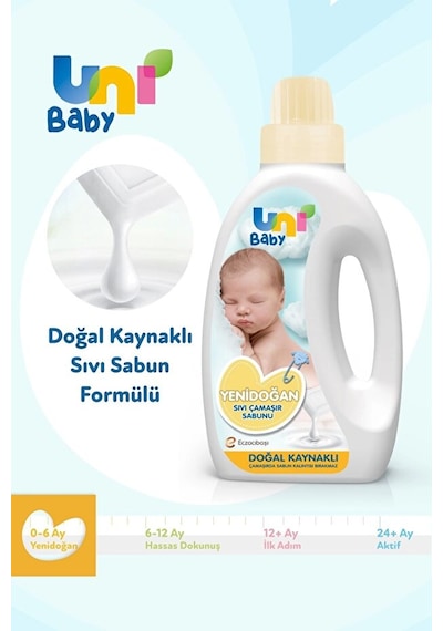 Uni Baby Yenidoğan Bebek Çamaşır Deterjanı Seti