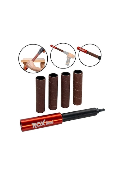 Rox Wood Matkap İçin Silindir Zımpara Aparatı 38mm
