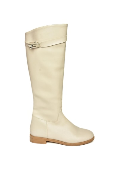 Fox Shoes T848443409 Bej Klasik Kadın Çizme Bej-suni Deri Bej