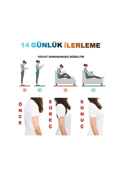 Dik Duruş Korsesi Unisex Ortopedik Kamburluk Önleyici