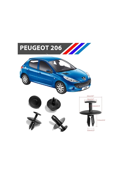 206 Izalatör Davlumbaz Iç Aksam Çok Amaçli Klips 6997T2 523839261