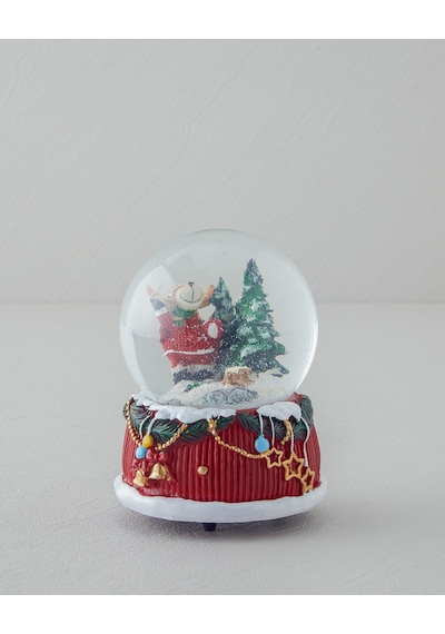 English Home Terazzo Müzik Kutusu 11x11x14 Cm Kırmızı