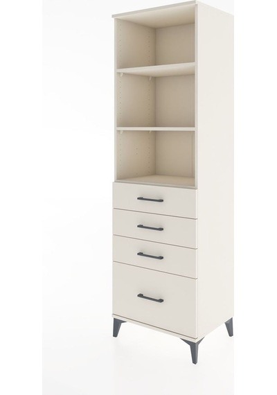 Hyperion Dolap 3 Raflı 4 Çekmeceli 60x44x195 Aytaşı-aytaşı Aytaşı