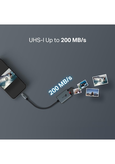 Tp-link Ua430c Usb 3.0 Type-c Ile Sd & Microsd 3.0 Kart Okuyucu
