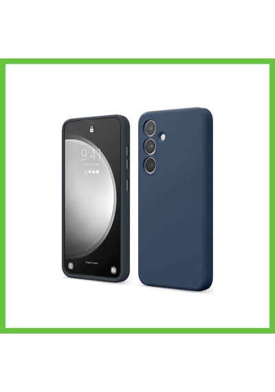 Bezos Galaxy Uyumlu S24 Fe Kılıf First Silikon - Lacivert Dmc