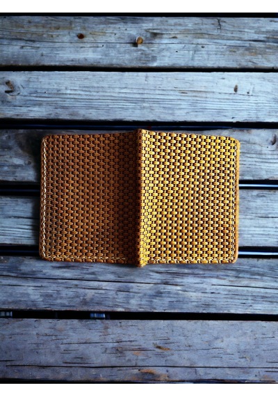 Kalkan Deri Wicker Yellow Crazy Deri Cüzdan Sarı
