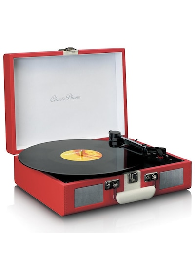 Lenco Classic Phono Tt-110  Hoparlörlü Bluetoothlu Pikap Kırmızı