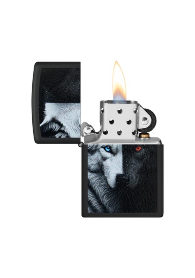 Zippo 218 Wolf Design Çakmak Çok Renkli