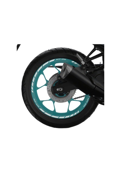 GP Kompozit Yamaha MT-25 2015-2024 Uyumlu Jant Şeridi Reflektif Gri