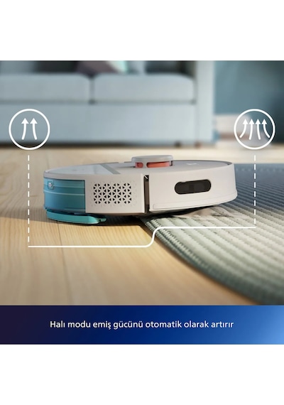 Philips HomeRun 3000 Serisi XU3000/02 Islak Kuru Robot Süpürge ve Mop Beyaz