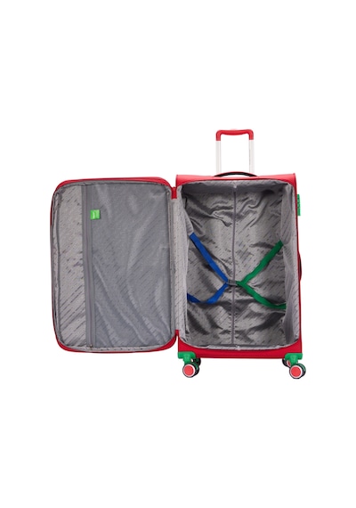 United Colors Of Benetton Ultra Light Kumaş Orta Boy Valiz Kırmızı Bnt2800