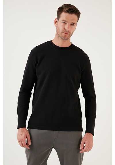 Buratti % 100 Pamuk Bisiklet Yaka Regular Fit Erkek Sweat 5905406 Siyah Buratti % 100 Pamuk Bisiklet Yaka Regular Fit Erkek Sweat 5905406 Siyah