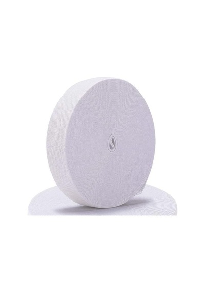 4 Cm Genişlikte 25 Metre Beyaz Elastik Lastik Bant