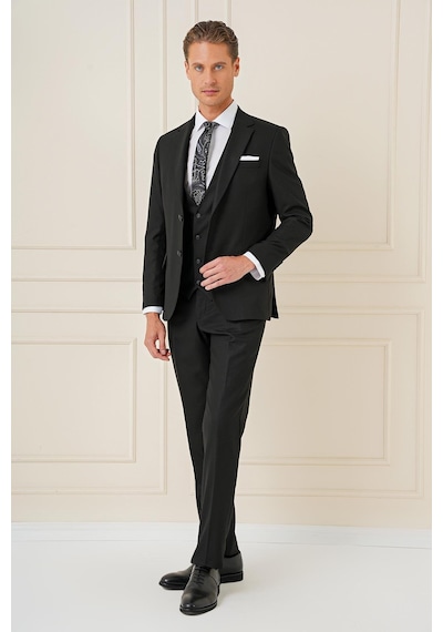 Efor Slim Fit Siyah Klasik Takım Elbise Tk 896 Siyah