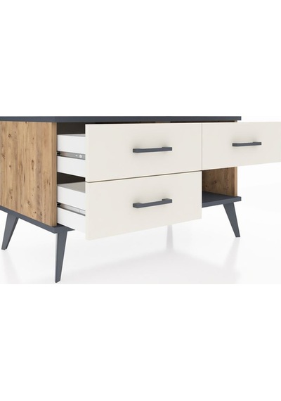 Hyperion Şifonyer 3 Çekmeceli 88x44x48 Çam-antrasit/aytaşı Antrasit/aytaşı Hyperion Şifonyer 3 Çekmeceli 88x44x48 Çam-antrasit/aytaşı Antrasit/aytaşı