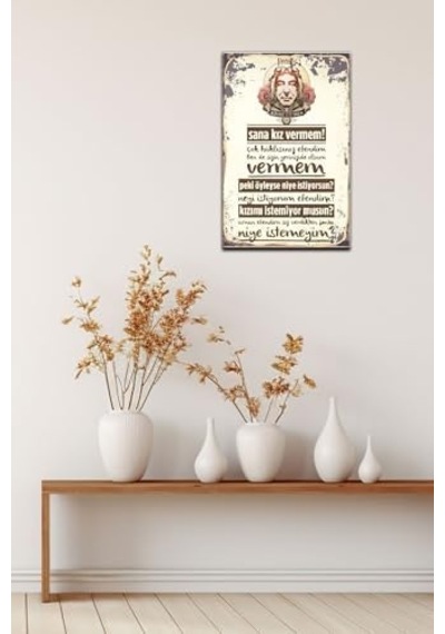 Şener Şen Replik Retro Vintage Drtr0100 Ahşap Mdf Tablo 7/8 Yaş