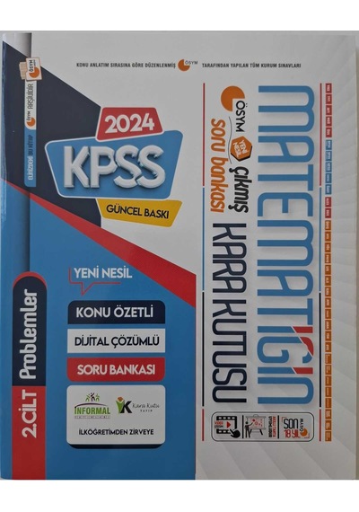 KPSS Matematiğin Kara Kutusu 1.ve 2.cilt Konu Özetli D.çöz.