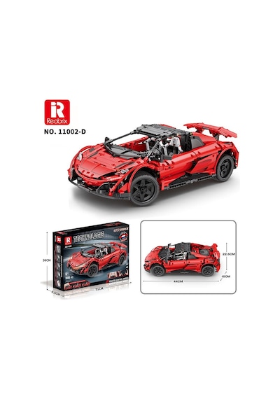 Reobrix Technic 11002-d 1/10 Mclaren 675lt Spider Araba Kumanda&motorlu Yaratıcı Yapı Blok Seti Building Blocks - 1886 Parça