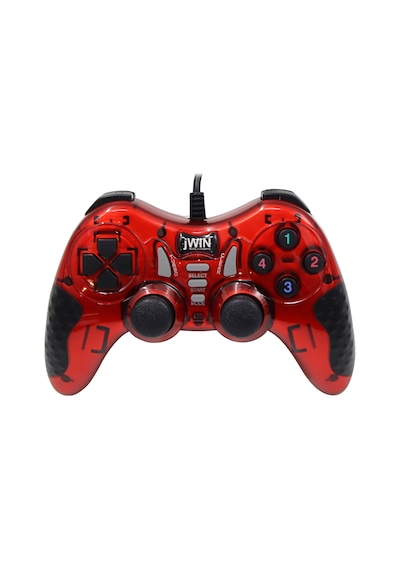 JWIN USB-1245 PC Gamepad  Bilgisayar Oyun Kolu - Kırmızı