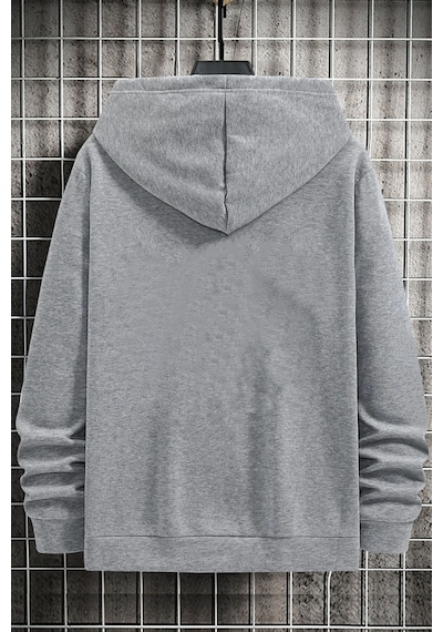 Uyguntarz Unisex Müslüm Baba Baskılı Sweatshirt Gri