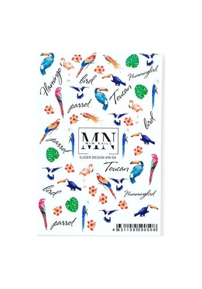 Nail Art Slider Stiker Kiraz Çiçeği W04
