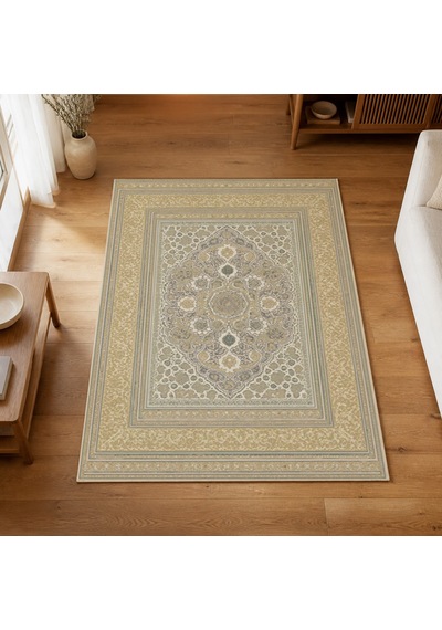 Kartela Halı Vina Halı Jüt Taban Dokuma Halı Bej - 180 X 270 Cm