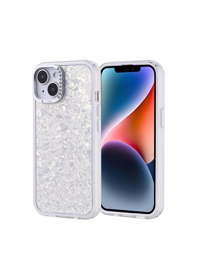 Apple iPhone 13 İle Uyumlu Kılıf Gümüş Kapi Kapak Taşlı Apple iPhone 13 İle Uyumlu, Gümüş Sku: Zeusb0fdqwxz8n