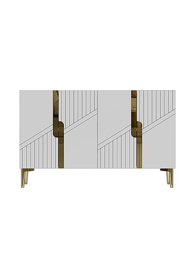 Ka1228bg Evva120 Konsol, Kahve Köşesi Ve Tv Sehpası, Çok Amaçlı Dolap Beyaz - Gold 120cm Ka1228bg Evva120 Konsol, Kahve Köşesi Ve Tv Sehpası, Çok Amaçlı Dolap Beyaz - Gold 120cm